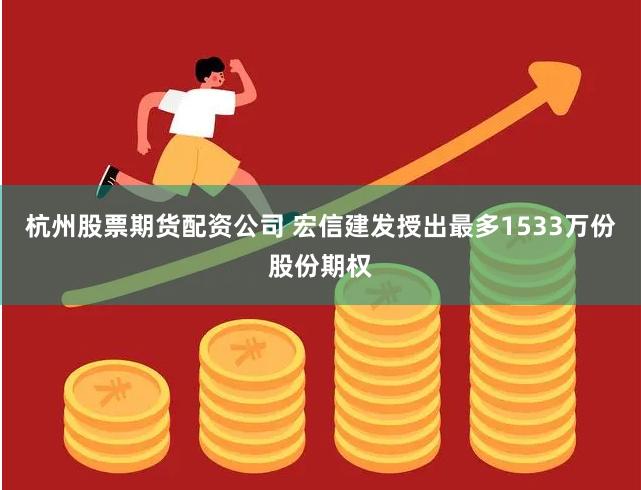 杭州股票期货配资公司 宏信建发授出最多1533万份股份期权